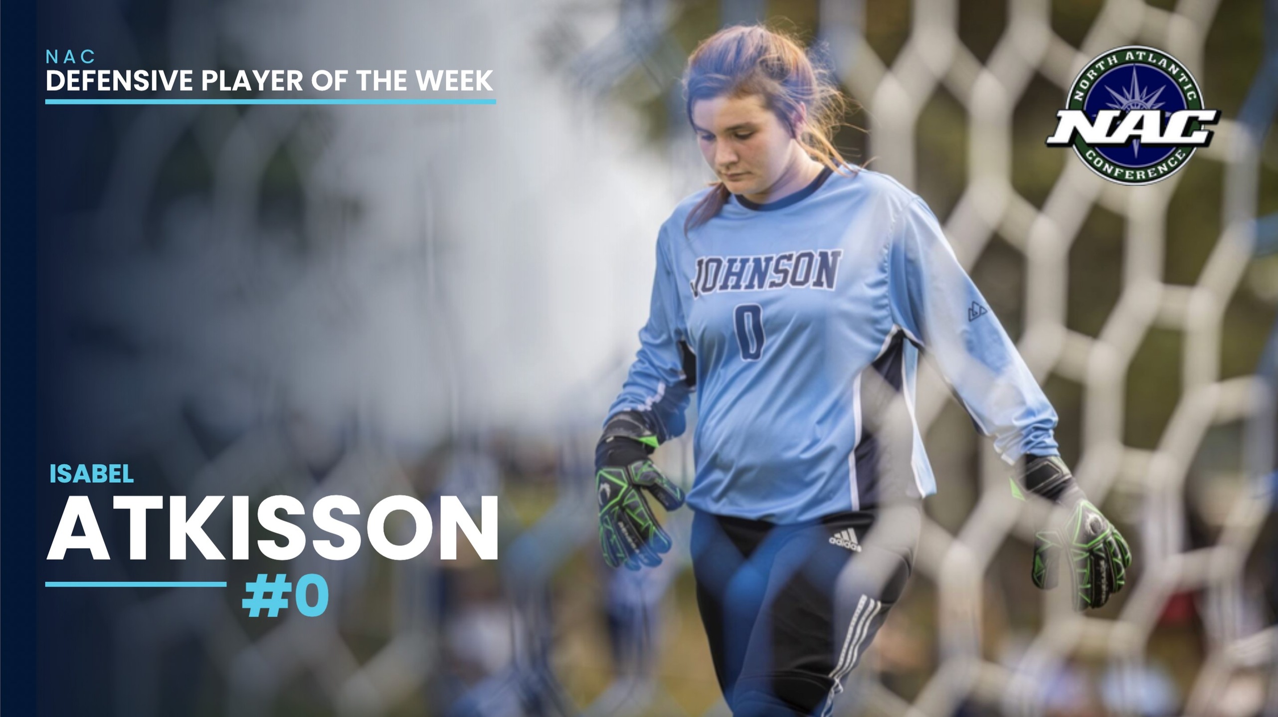 Atkisson Named NAC Defensive Player of the Week